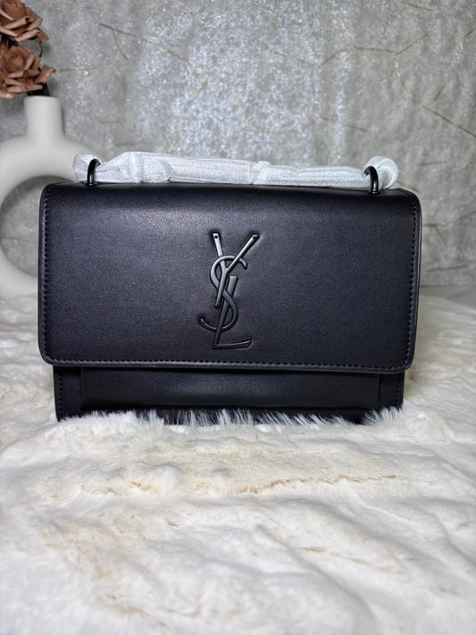 Saint laurent sac bandouliére en cuir sunset