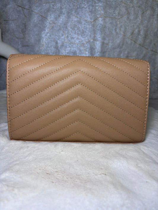 Saint Laurent Beige Calf Leather Bos Taurus Shoulder Bag